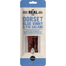 The Real Cure Dorset Blue Vinny & Fig Salami - Whole 150G