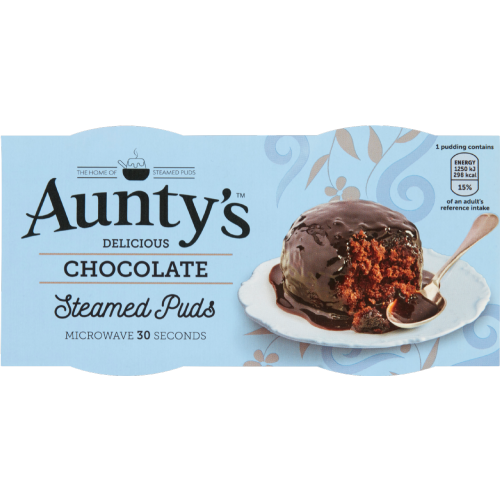 Aunty's Chocolate Steamed Puds (2X95G)