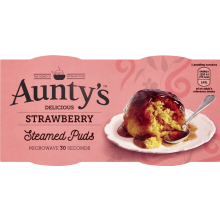 Aunty's Strawberry Steamed Puds (2X95G)