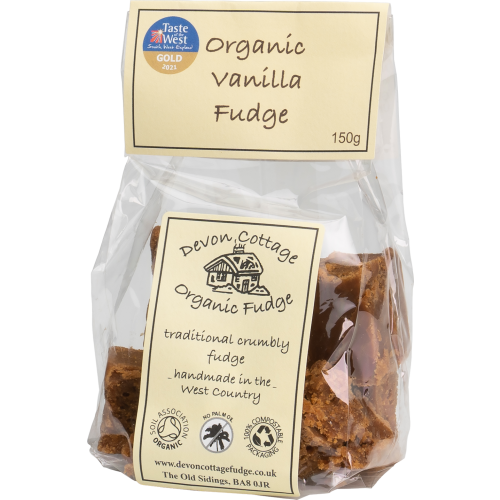 Devon Cottage Organic Vanilla Fudge - Bag 150G
