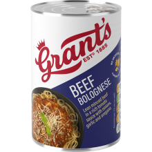 Grant's Beef Bolognese 392G
