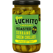 Gran Luchito Roasted Serrano Green Chillies 215g