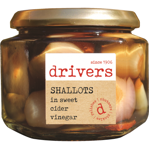 Drivers Shallots In Sweet Cider Vinegar 350G