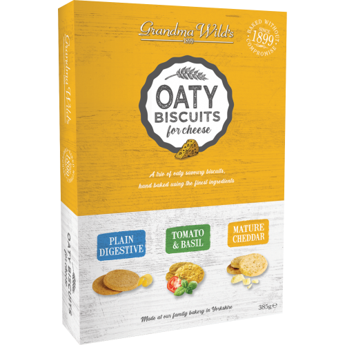 Grandma Wild's Oaty Biscuits For Cheese Selection 385G