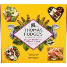 Thomas Fudge's Biscuits For Cheese Selection Pack 300G