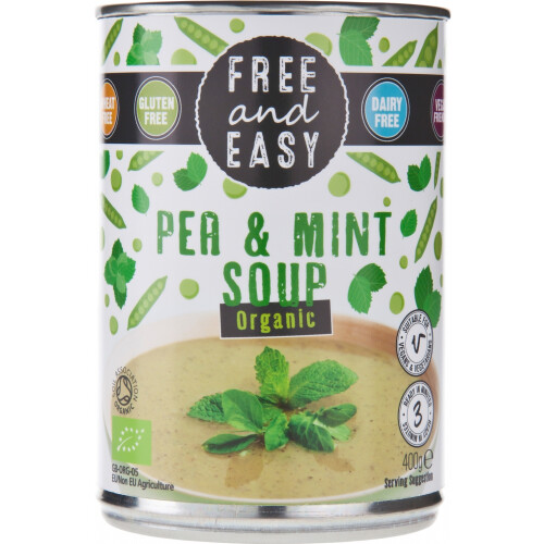 Free And Easy Organic Pea & Mint Soup 400G