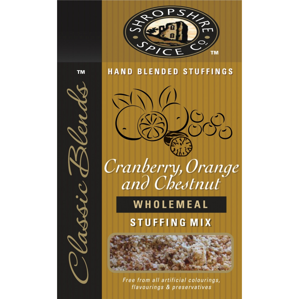 Shropshire Spice So Simple Swahili African Curry Spice Blend (40G) Shropshire Spice Co. Cranberry, & Chestnut Wholemeal Stuffing Mix 150G Orange