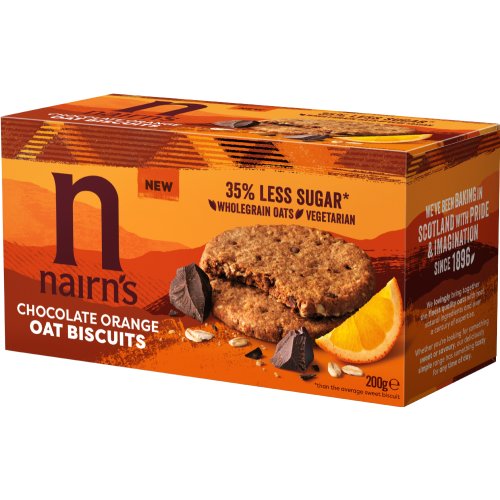 Nairn's Chocolate Orange Oat Biscuits 200G