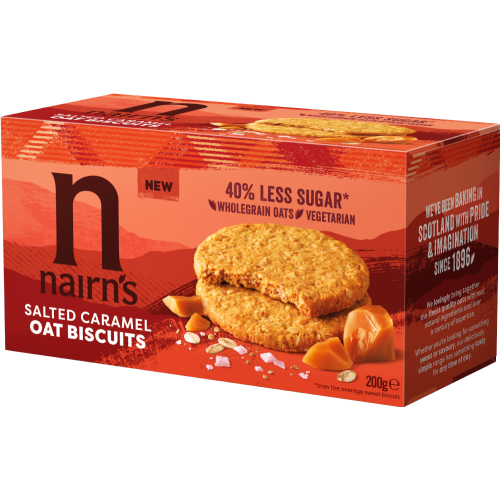 Nairn's Salted Caramel Oat Biscuits 200G