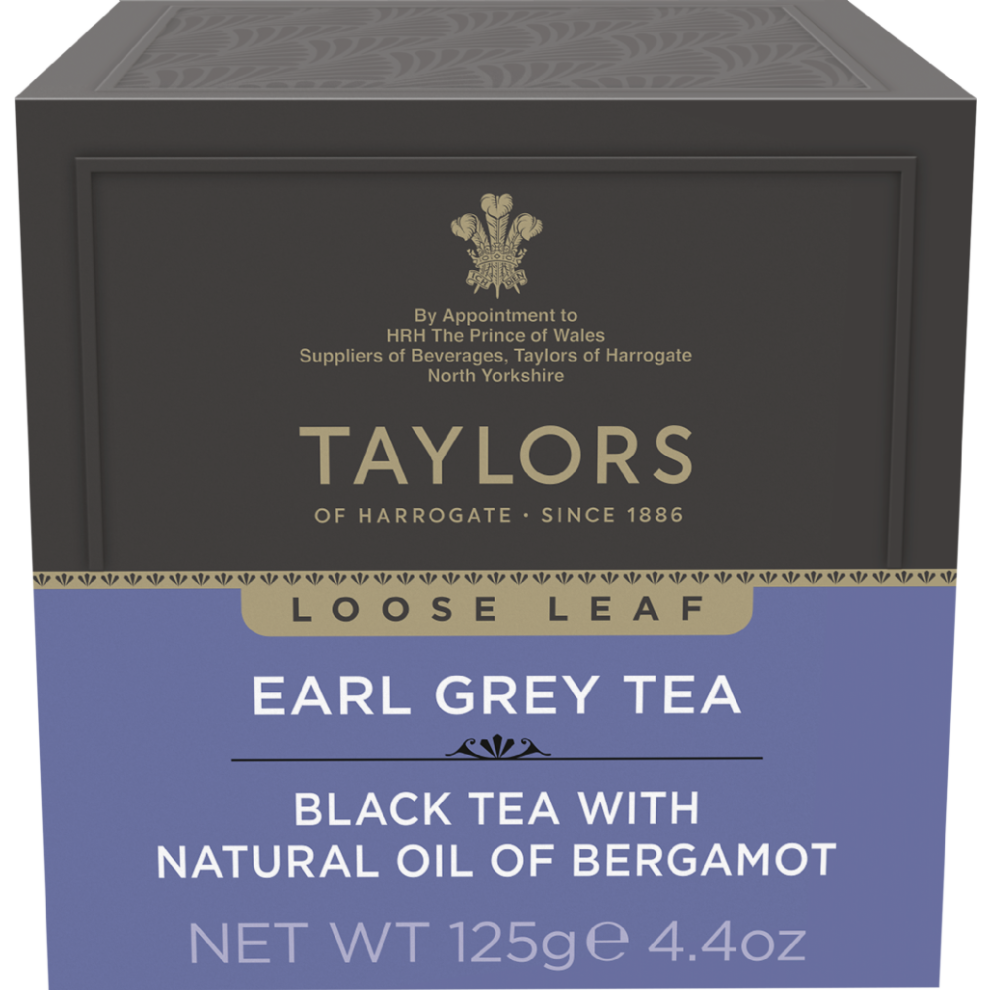 Taylors Of Harrogate Loose Leaf Earl Tea 125G Grey