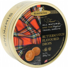 Simpkins Travel Sweets - Butterscotch Flavoured 200G