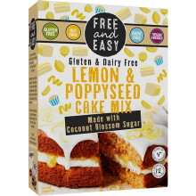 Free And Easy Lemon & Poppyseed Cake Mix 350G