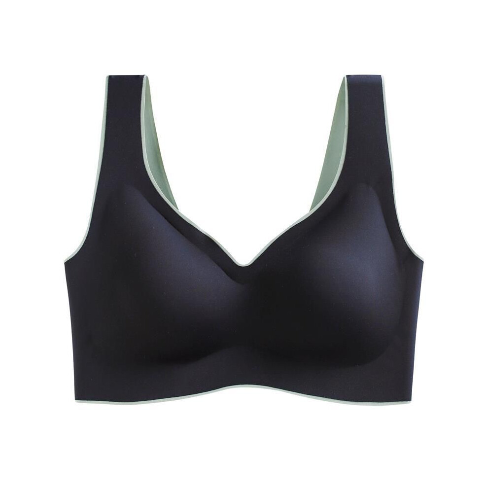 (Black,L)Soutien gorge sport femme haut impact soutien gorge pushup crop top sexy beau dos yoga gilet