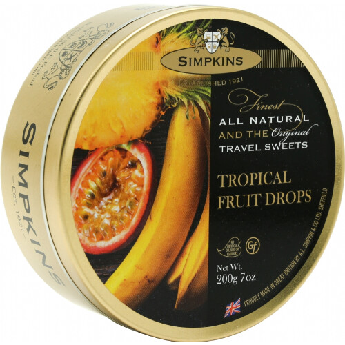 Simpkins Simpkins Travel Sweets - Tropical Fruit 200G
