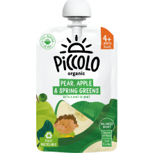 Piccolo Organic Pear, Apple & Spring Greens 100G