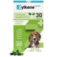 Zylkene Plus Calming Supplement for Medium Dogs (10kg-30kg) 225mg | Promotes Relaxation in long-term challenging situations: New Baby, Home Alone, Mov