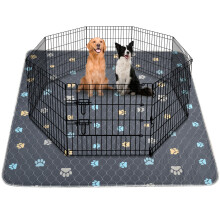 Reusable Dog Training Pad, Aitmexcn Waterproof Dog Mat, Fast Drying Washable Puppy Pad for Indoor, Outdoor and Car Travel - 121 x 121 cm - Set of 2