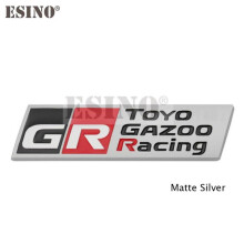 (Liimamerkki 3) Car Styling Gazoo Racing GR 3D Auton eturitilä sinkkiseosmerkki Tarra Toyotalle