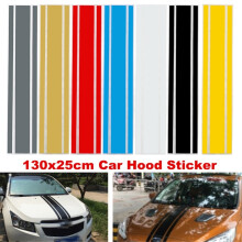 (svart)Car Styling DIY Car Kaross Huva Vinyl Racing Stripe Pinstripe Sticker Dekal Stickers Decals Dekor