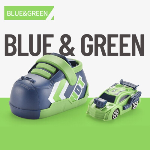 (Vert) Jouets créatifs de voiture catapulte. Voiture de course éjectable, chaussures de course éjectables,