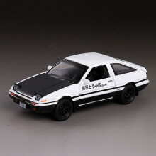 (Μαύρο) 1/32 AE86 Μοντέλα Αυτοκινήτων Initial D Corolla Μαύρο-άσπρο AE86