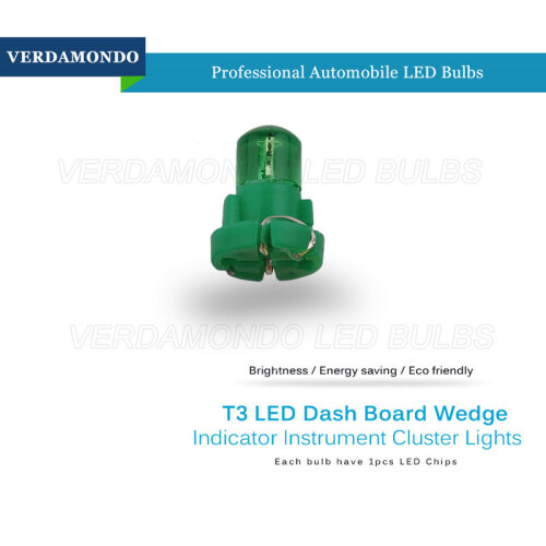 (Μπλε) 10 τμχ Εσωτερικό φως T3 Wedge LED Λαμπτήρες οργάνων 12V Αυτοκίνητα 1