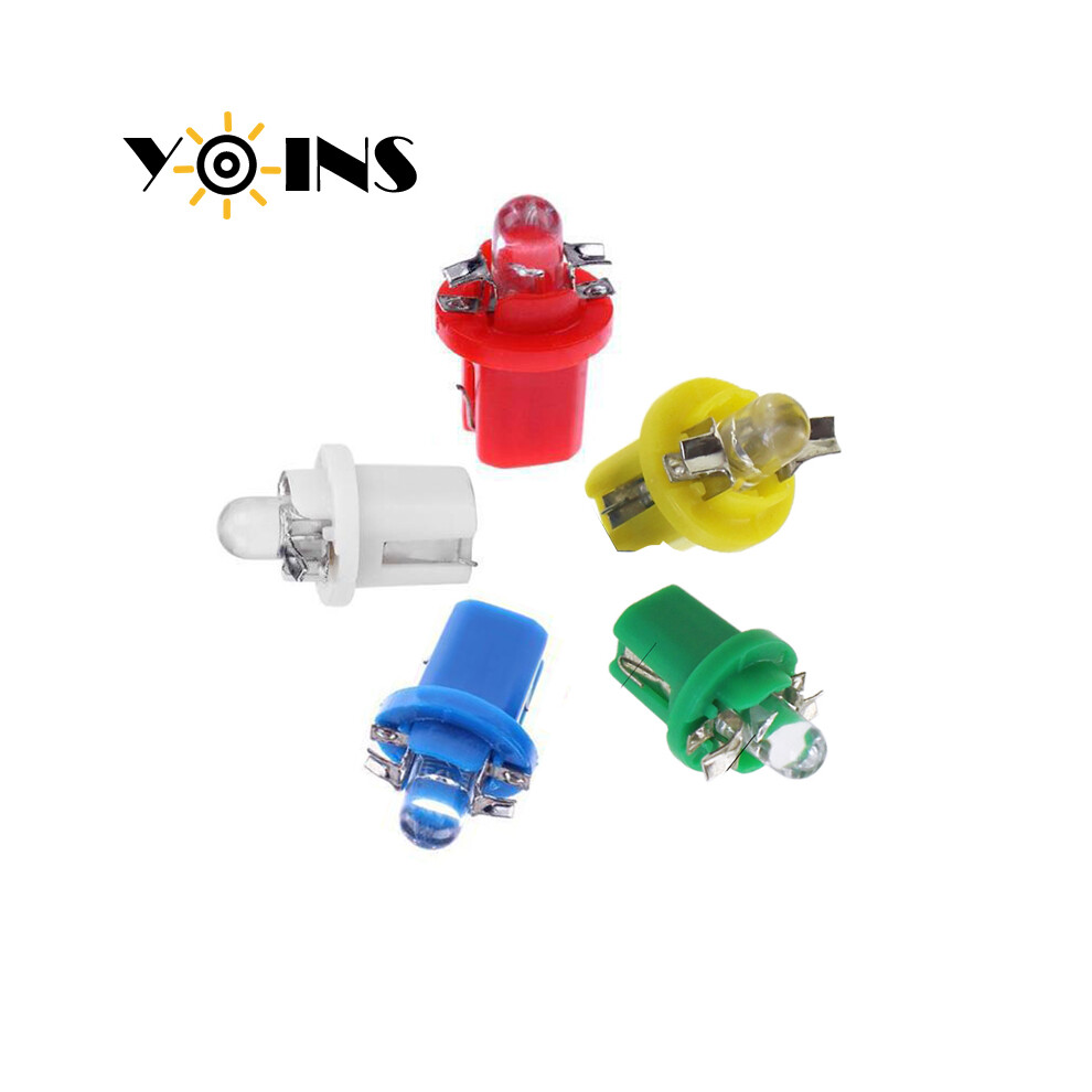 (Bleu-6 pièces) 1/6/10 pièces B8.5D B8.5 LED tableau de bord de voiture voyant d'avertissement automatique