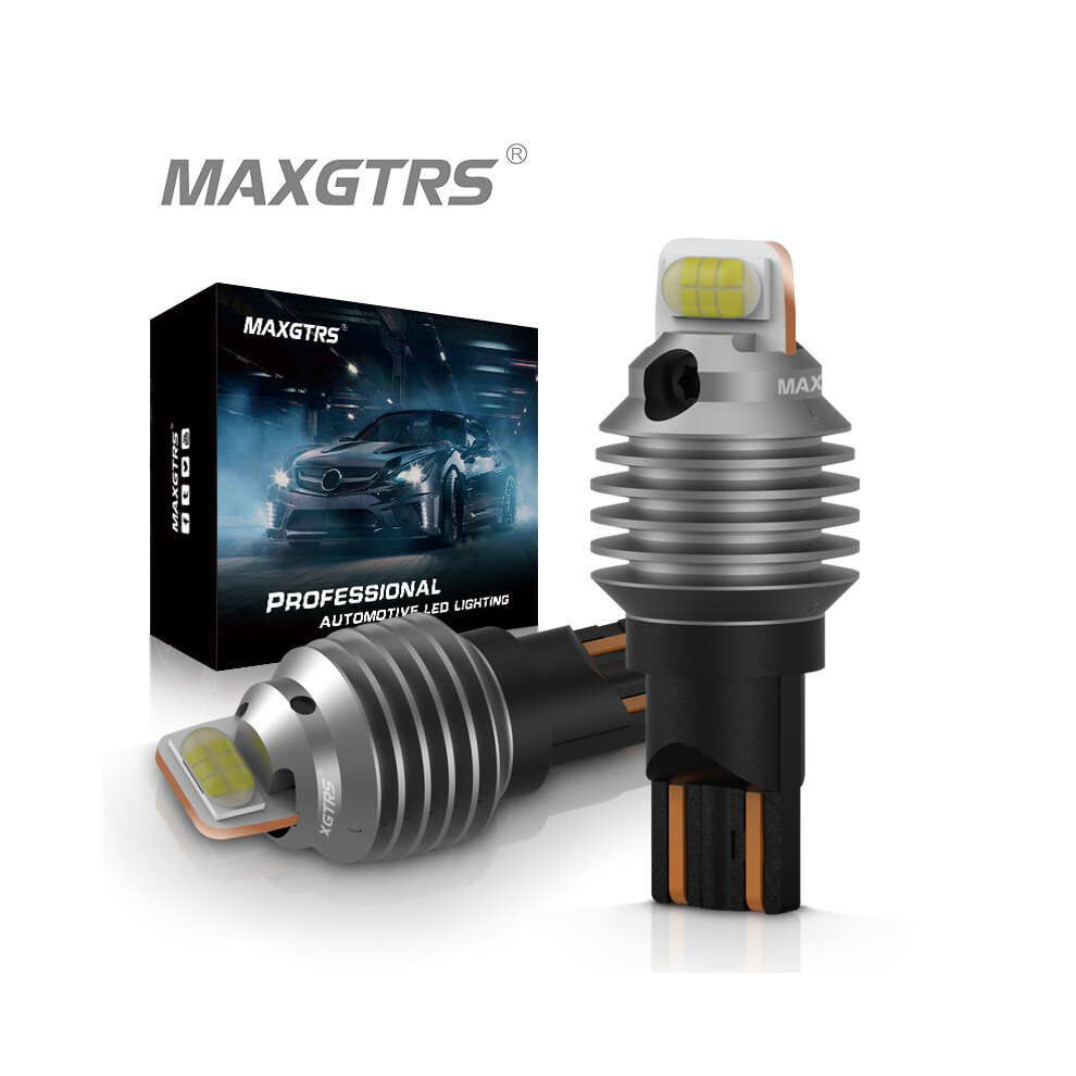 (Jaune) 2 pièces 2000LM T15 LED lampe lumière W16W LED Canbus sans erreur 3570S 912 921 ampoule voiture
