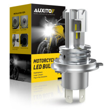 (1 Stück)AUXITO 1/2X H4 9003 LED-Scheinwerferlampe CSP Lüfterlos mit Canbus Fern- und Abblendlicht für