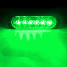 (groen) led stroboscoop Knipperende Grille Verlichting Auto noodverlichting 6LED WAARSCHUW LICHT politie
