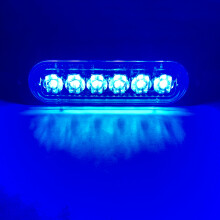 Luce stroboscopica a LED (blu) Luci lampeggianti per griglia Luci di emergenza per auto LUCE DI AVVERTENZA