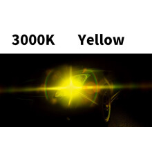 (H7 (24 V) - 3 000 K jaune or) MZGN Lot de 2 ampoules de phare LED H7 12 000 lm, design halogène pour