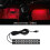 (Κόκκινο 18LED USB) Φωτιστικό αυτοκινήτου νέον Φωτιστικό ποδιού 1