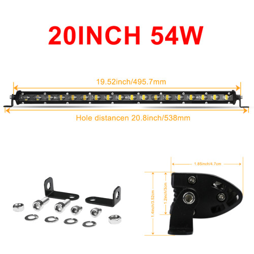 Diode Dynamics Stage Series Barra LED 42 Pollici Combinata - Ottica TIR, Sottile 42mm, LED Auto Ad Alta Intensità Per Off-Road