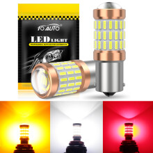(T20 W21-5W 7443-Röd)2st 1156 BA15S P21W 1157 P21/5W BAY15D BAU15S PY21W T20 T25 3157 3156 S25 60SMD