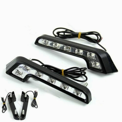 2 τεμ. 6 LED για τρέξιμο ημέρας σε σχήμα L Φωτισμός ημέρας αυτοκινήτου 1