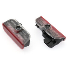 (Für VW Weiß-Wireless) 2X Auto Led Logo Projektor Emblem Lampe Für VW Passat B6 B7 B8 Golf 5 6 7 GTI