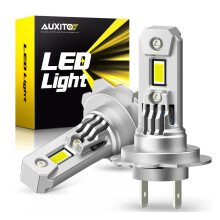 (H7-6500K Λευκό) AUXITO 2Pcs Turbo LED H7 LED Headlight Bulb Mini Wireless 100W 20000LM CSP for