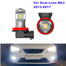 Für Seat Leon 3 MK3 2013–2017, 2 x Canbus weiße LED-Auto-Nebelscheinwerfer