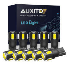 (T10-6000K Weiß)AUXITO 10 Stück T10 LED W5W 194 168 LED Auto-Innenseitenbeleuchtung 12 V Superhelle