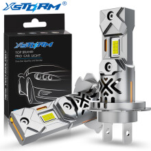 (H7-6500K Biały) Zestaw żarówek LED XSTORM H7 Mini Bezprzewodowy 60W 20000LM 6500K CSP do reflektorów