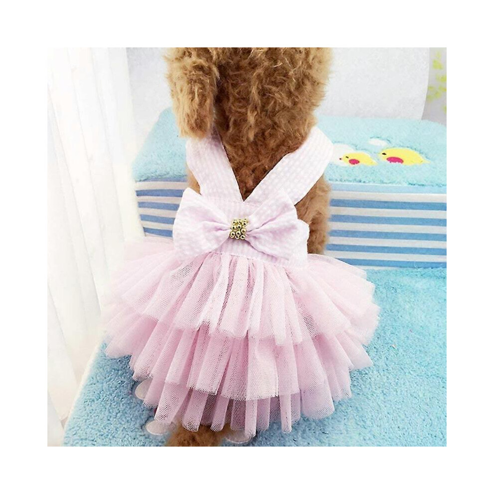 Robe de chien, vêtements de mode pour chien, robe de princesse rayée en maille pour chiot et chien