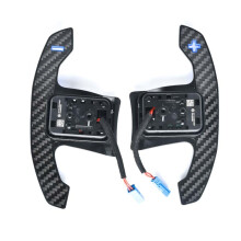 (blau mit Chip) Carbonfaser-Paddelschalter für BMW G01 G02 G05 G06 G07 G08 G11 G20 G22 G29 G30 G42 G80