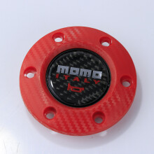 (momo red carbon)jdm Italien momo Karbonfaser Auto Hupenknopf Sport Lenkrad Mittelkappe für universelle