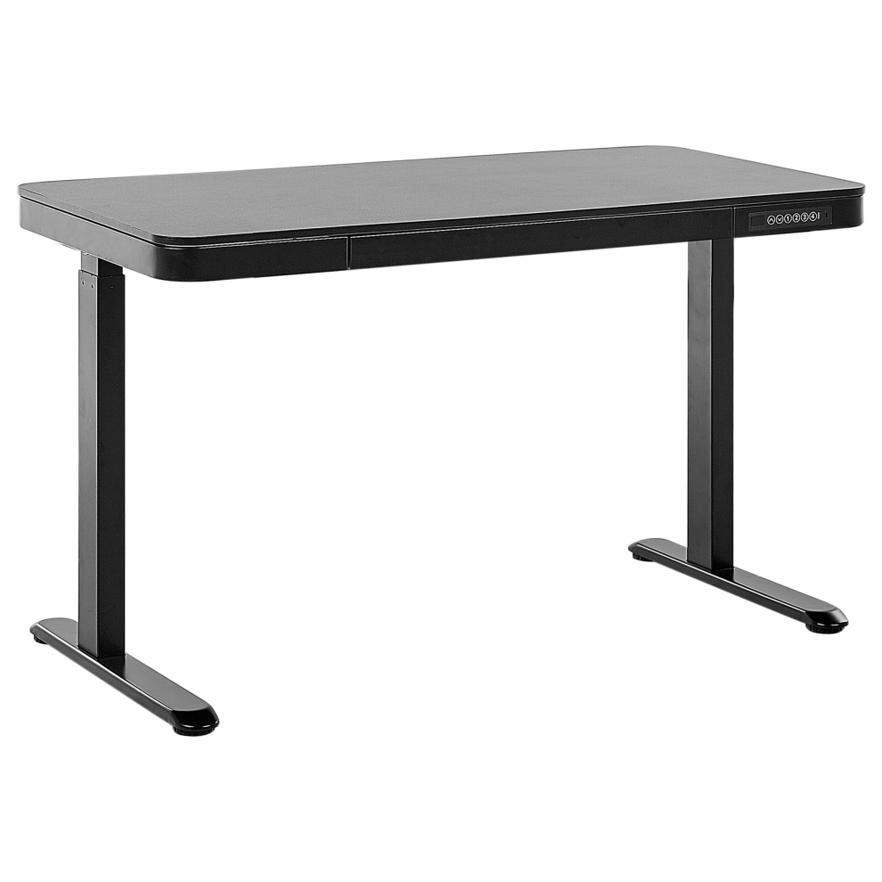 Electric Adjustable Standing Desk 120 x 60 cm with USB port Black KENLY