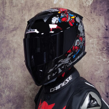 (L-13) Kask motocyklowy z podwójnym szkłem, wyścigowy, motocrossowy, Casco, Motociclista