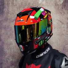 (L-23) Kask motocyklowy z podwójnym szkłem, wyścigowy, motocrossowy, Casco, Motociclista