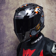 (xL-6) Kask motocyklowy z podwójnym szkłem, wyścigowy, motocrossowy, Casco, Motociclista