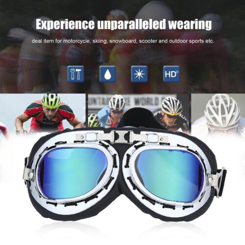 Ρετρό μοτοσυκλέτα σκούτερ γυαλιά κράνος Motocross γυαλιά Γυαλιά Vintage 1