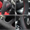 (Roter Faden) Maßgeschneiderte Auto-Lenkradabdeckung, rutschfest, für BMW E90 E91 E92 E93 E87 E81 E82 3